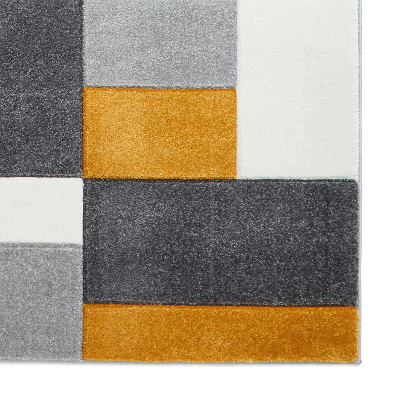 Matrix area rug Machine Woven Rectangle Grey, Rectangle 80 x 150cm