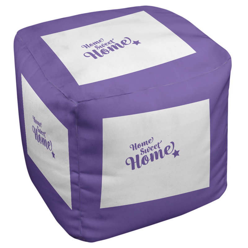 Repose-pieds à cubes casper the home, Mauve