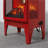 17 Inch Freestanding Electric Fireplace Stove Heater With 3D Flame Effect,Classic Red-345138637