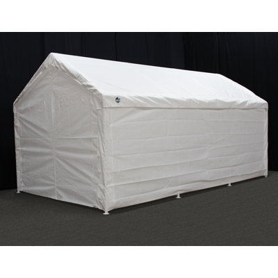 Ensemble de parois latérales pour auvent très grand 12 pi x 20 pi avec rabats, convient à 12 pi 3 po x 20 pi, blanc