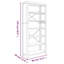 170cm H Solid Wood Standard Bookcase