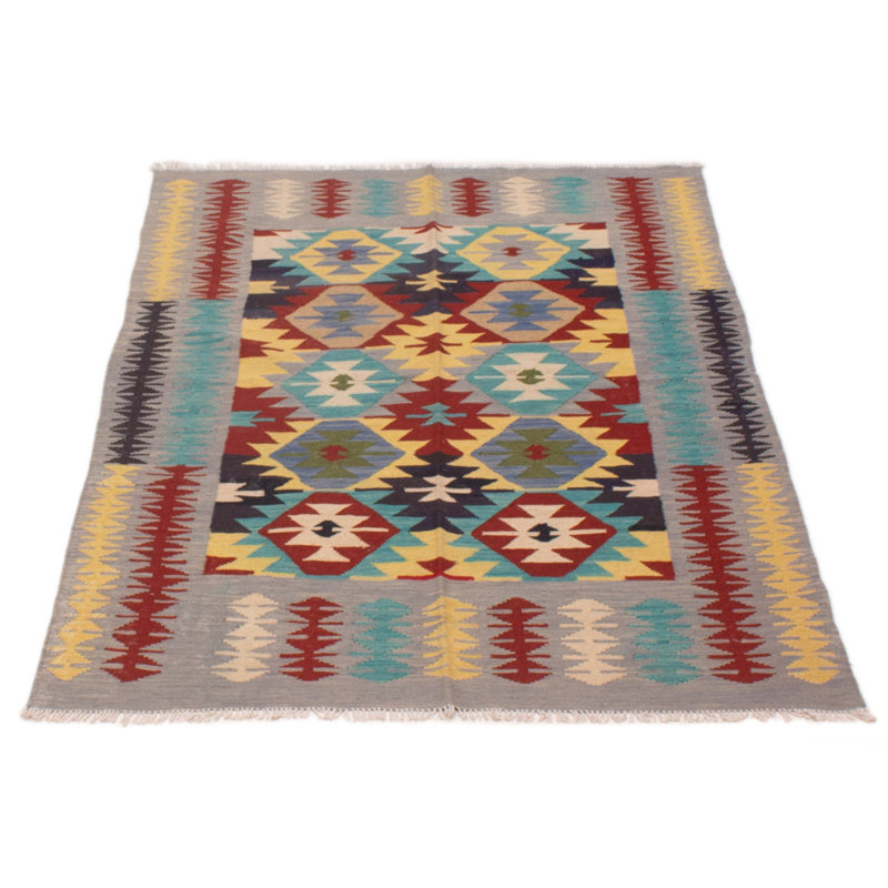 Tapis unique en laine nouvel âge 4 pi 8 po x 6 pi 5 po Kokontis