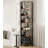 Narrow Bookshelf Tall Skinny Bookcase 6 Tier Storage Rack-360706838