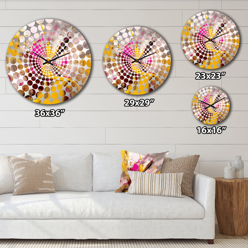 Goulburn - Horloge murale peinture abstraite, Petit