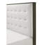 Lit Hez, capitonnage de la tête de lit blanc crème, brun foncé-115686010