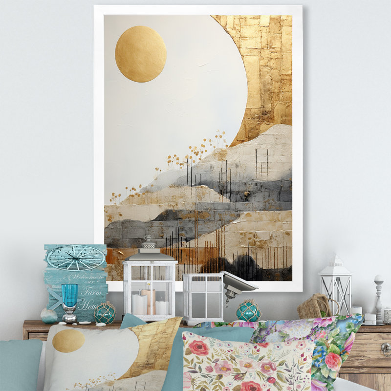 Farmstead Elegance Countryside, reproduction d'art sur toile, Cadre simple blanc, H 32 po x l 16 po x P 1 po