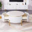 Table basse moderne avec 2 grands tiroirs de rangement Modern (31,5 po)