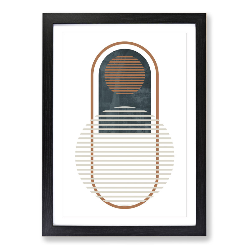Composition 1 - Picture Frame Graphic Art, Black, 36cm H x 27cm W x 2cm D