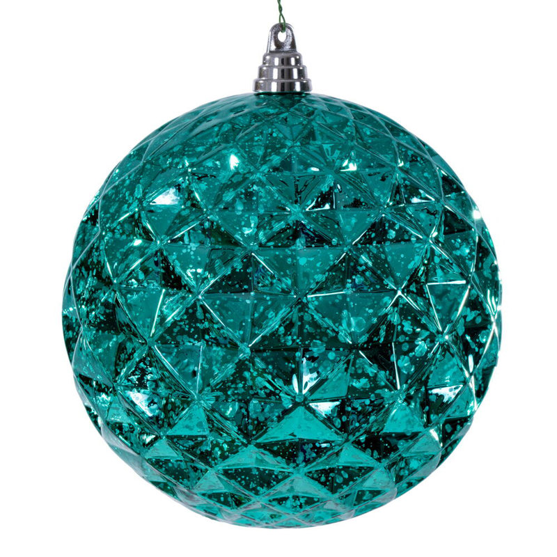 Ornement de Noël 6 po incassable, Sarcelle