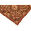 Tapis rouge / brun clair en laine noué à la main à motif floral 8 pi 1 po x 9 pi 1 po Floral