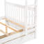 Lit superposé blanc avec rangement et s'adapte à toutes les échelles de décor, différents styles de chambre à coucher-767877888
