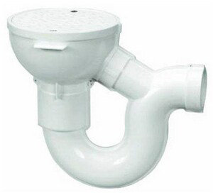 PF800 Series 2 in. Threaded Plastic White Floor Drain