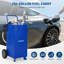 Chariot à carburant 30 gallons avec pompe manuelle, réservoir de transfert de gaz et de gazole portable avec roulettes