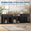 Grande cage pour chien 94 po pour 2 chiens, cage avec 2 tiroirs 94 po-1258783684