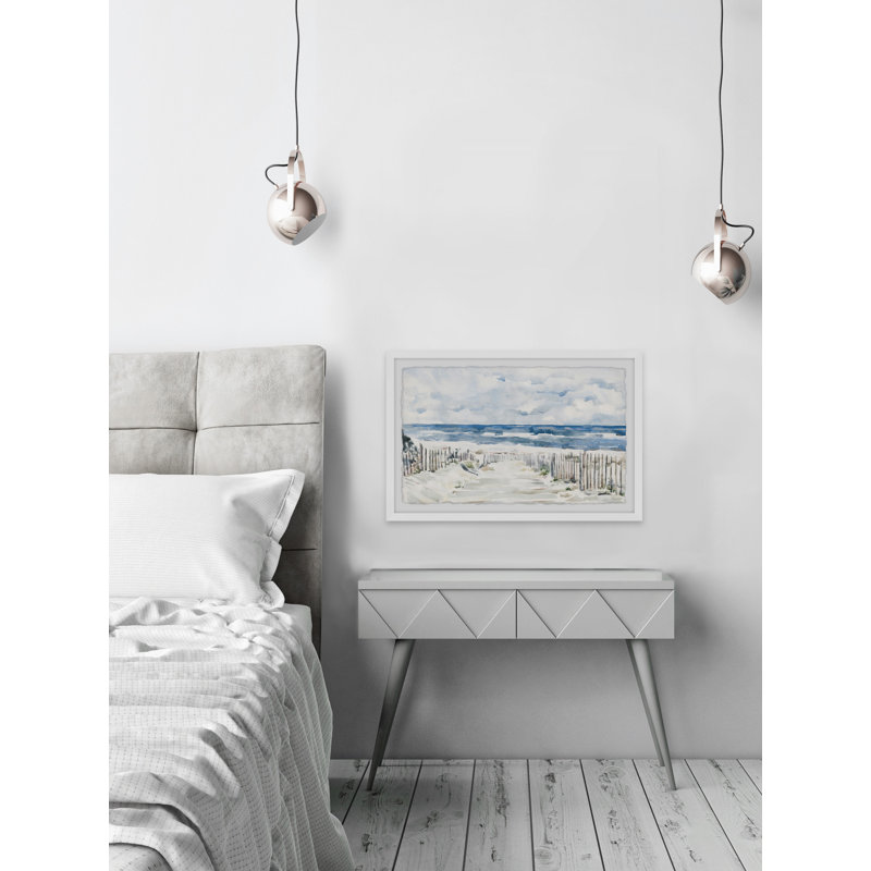 Coastal Pathway - Single Picture Frame Painting, 20 cm H x 30 cm W