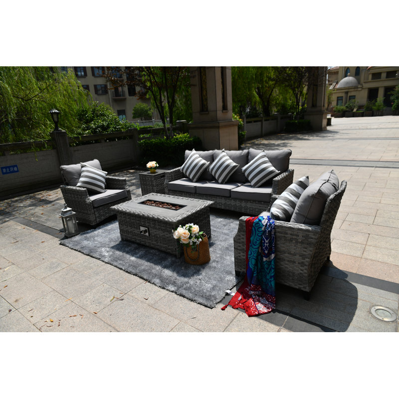 Newcastleton 5 Seat Rattan Conversation Set