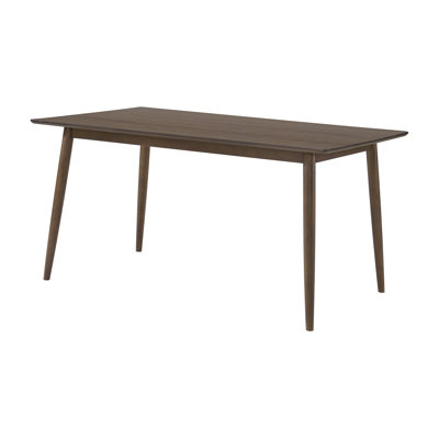 Furniture Calais 59 Inch Mid Century Modern Dining Table for 4 - Rectangular Solid Wood Table with Minimalist Design - Mid Century Modern Furniture f