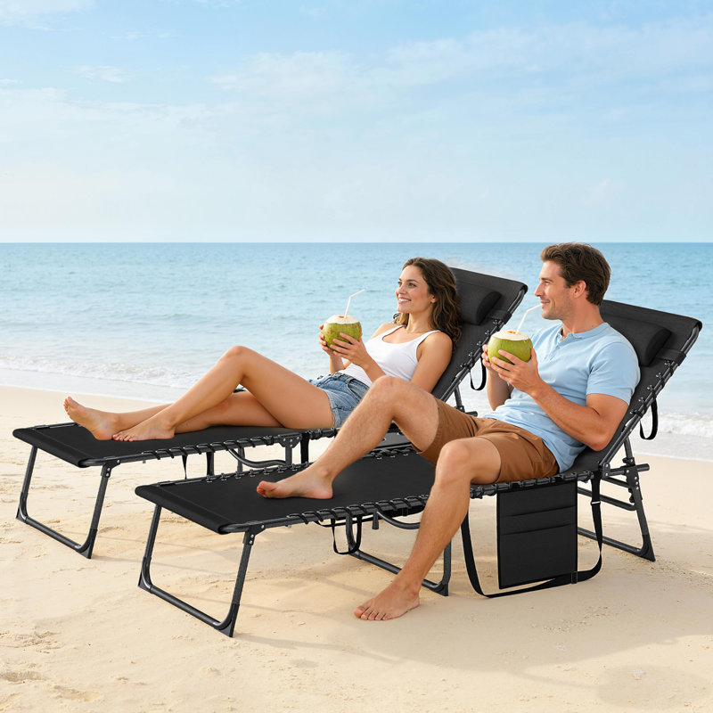 Sun Lounger, Black