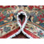 Tapis rouge en laine nouée à la main 9 pi x 9 pi Seis de 9 pi x 12 pi avec motif floral E75D1B5D6BF34F53B05A2756473963AB