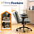Chenille Swivel Chair With Adjustable Flip-Up Arms For Cross-Legged-362225181-362225377