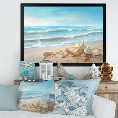 Seashells By The Seashore - Modern Beach Wall Art