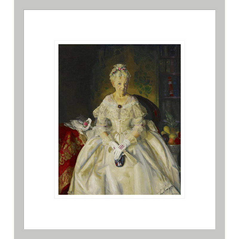 Mme. Dans la soie crème n ° 2 par George Wesley Bellows, H 15,59 po x l 13,75 po