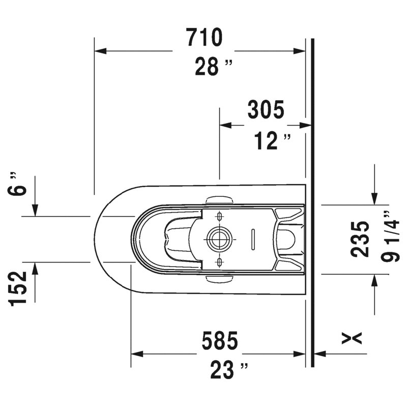 Me By Starck 1.28 GPF (Water Efficient) Elongated Two-Piece Toilet (Seat Not Included)