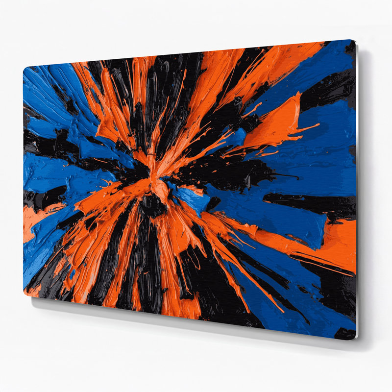 «Neo Expressionism 2», art mural en métal noir