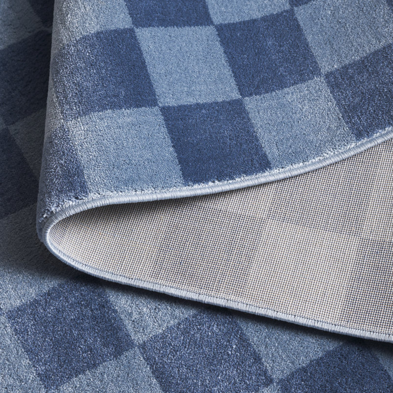 Lavone Performance Checkered Rug, Rectangle 5'3" x 7'6