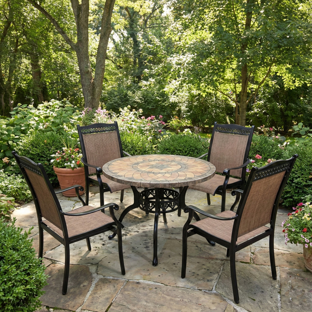4 - Person Patio Dining Set with ROUND Table