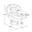 Chaise d'appoint avec cadre en velours brun stable et stable, l 32,37 po, siège confortable, assemblage partiel