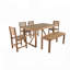 Ensemble repas d'extérieur en bois d'acacia de haute qualité pour les rassemblements de patio, balcon et cour arrière-1068552251