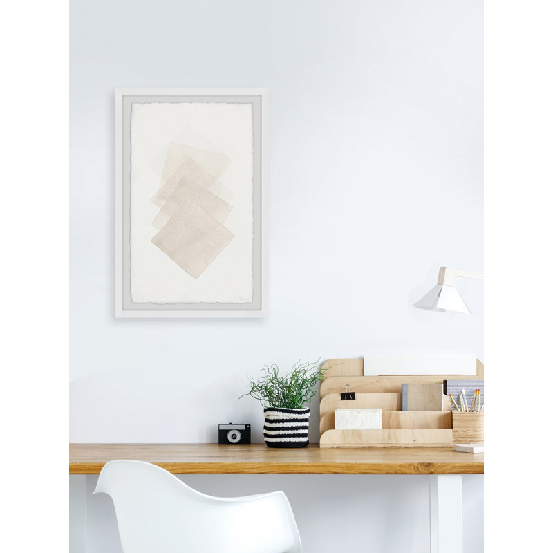 «Diamond Squares», reproduction encadrée, H 12 po x l 8 po x P 1,5 po