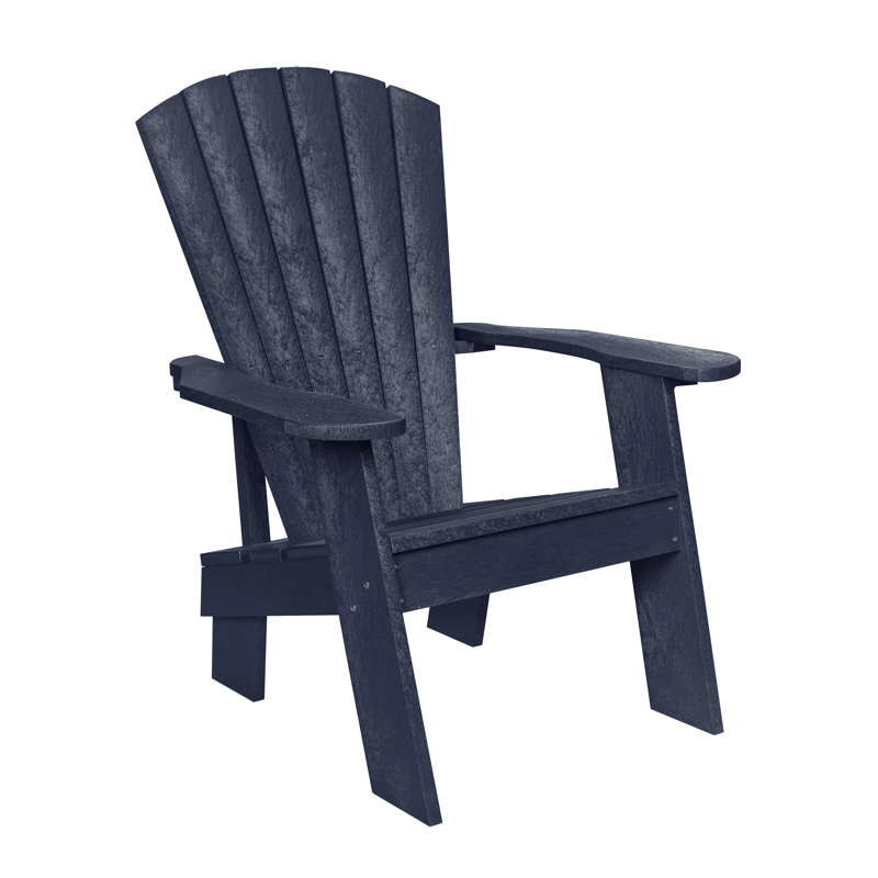 Chaise Adirondack en plastique Shay, Bleu marine atlantique
