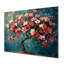 Fleur de pommier bleu et rose I - décoration murale fleur de pommier-1180447745-1180447758
