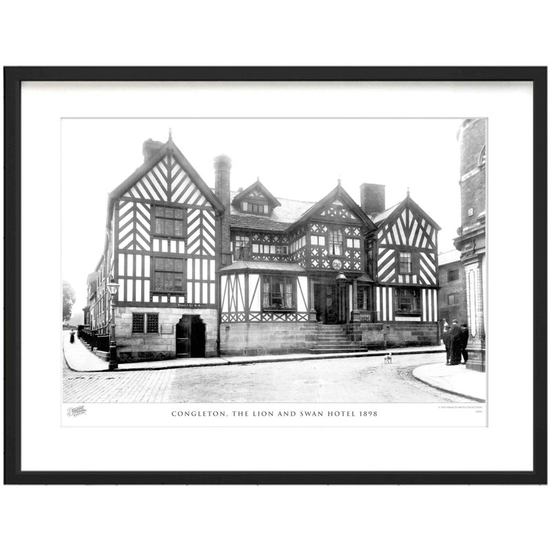 Congleton, The Lion And Swan Hotel 1898 by Francis Frith - Single Picture Frame Print, 28cm H x 36cm W x 2.3cm D