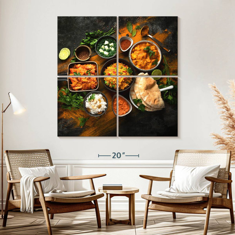 Cuisine indienne, H 57 po x l 57 po