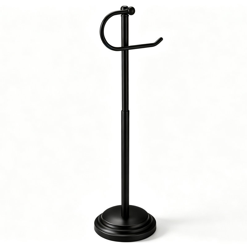 Porte-papier hygiénique sur pied, Bronze huilé