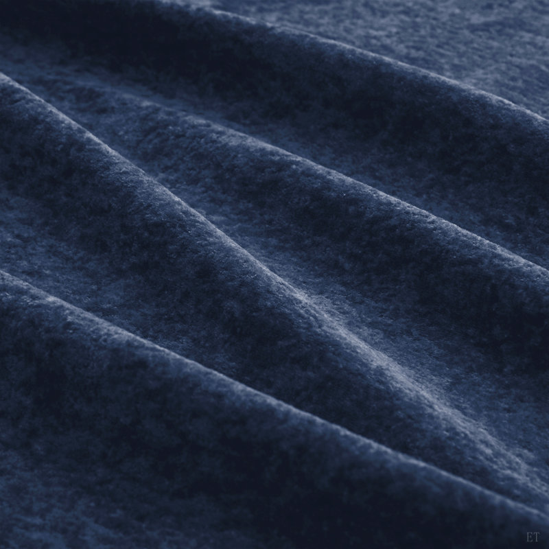 Repose-pieds en velours, Blue