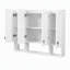 Armoire de salle de bain murale moderne de 36 pouces avec charnières à fermeture douce, tablettes ouvertes et 3 tablettes réglables pour la salle de bain