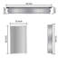 Armoire à pharmacie 15 po x 26 po avec miroir réglable et fixation murale en aluminium pour salle de bain