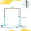 HOMCOM Gymnastics Bar 92-150 cm Height Adjustable for Kids Light Blue