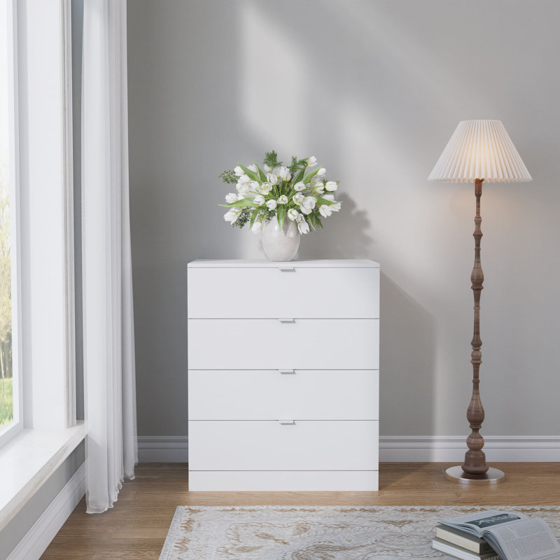 Chest Of 4 Drawers Cd401, White