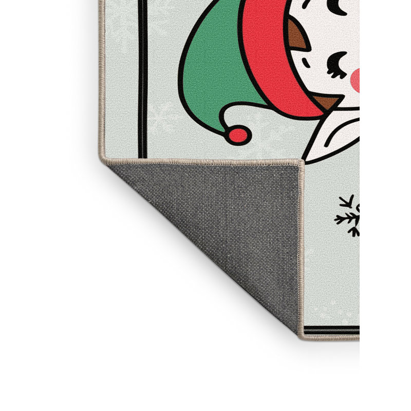 Tapis vacances de Noël The Holiday Aisle®, Rectangle 5 pi x 7 pi