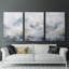 Lanscape Study Series LXII - Ensemble de 3 toiles tendues avec châssis - Prêt à être accroché-257241670