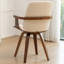 Modern Upholstered Leather Swivel Dining Chairs-1767130281