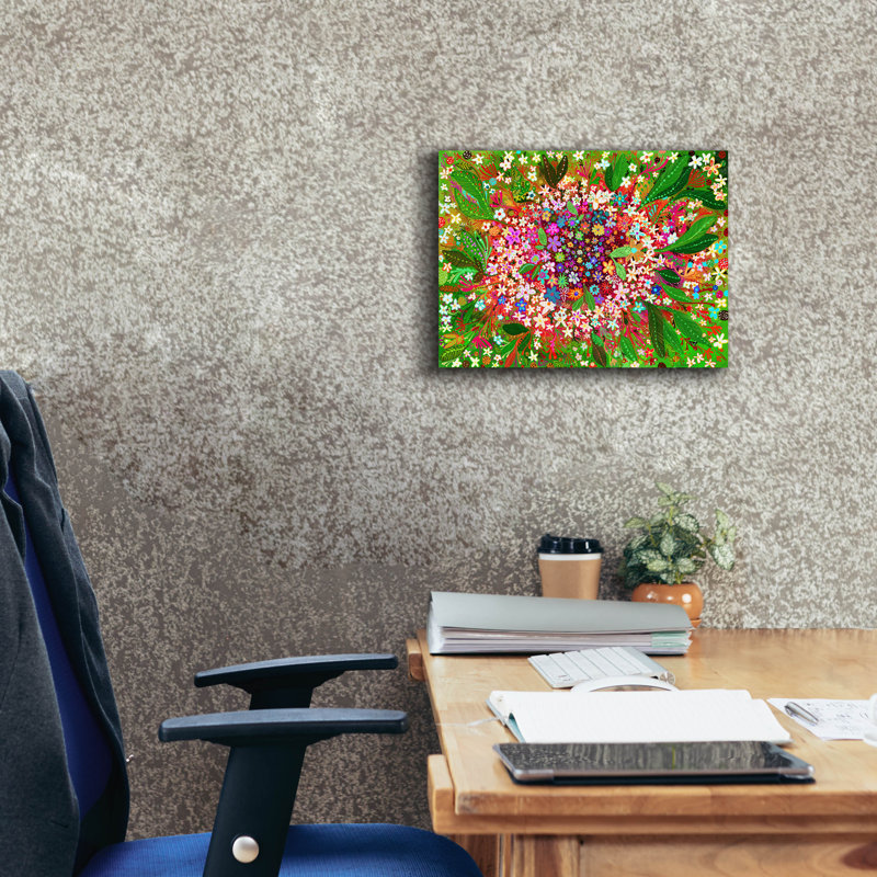«Ilustracion Sin Titulo 32» par Noemi Ibarz, art mural sur toile, H 12 po x l 16 po x P 0,75 po