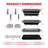 2 Piece Modular Outdoor Kitchen Cabinet Set With Multifunctional Collapsible Bbq Prep Tu
