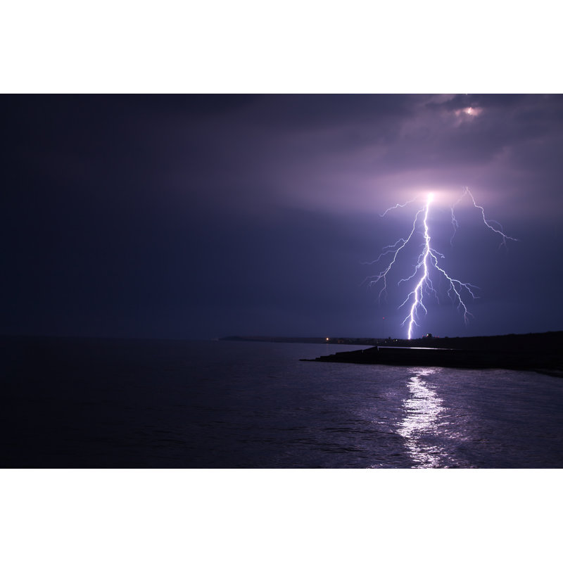 Bright Storm At Sea - Wrapped Canvas Print, 81cm H x 122cm W