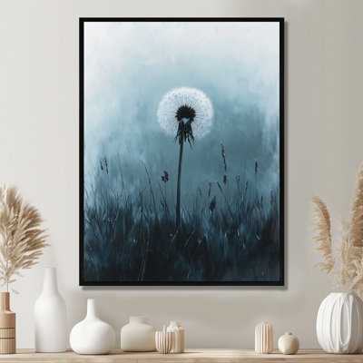 Quiet Seedling Dandelion In Minimalism III - Dandelion Wall Art